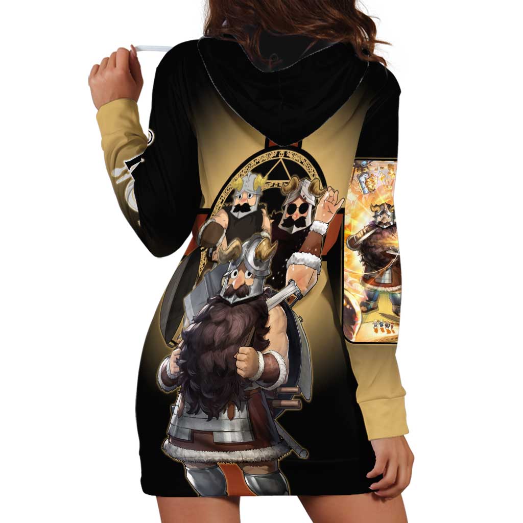 Senshi Viking Warrior Hoodie Dress Fantasy Game Art Style