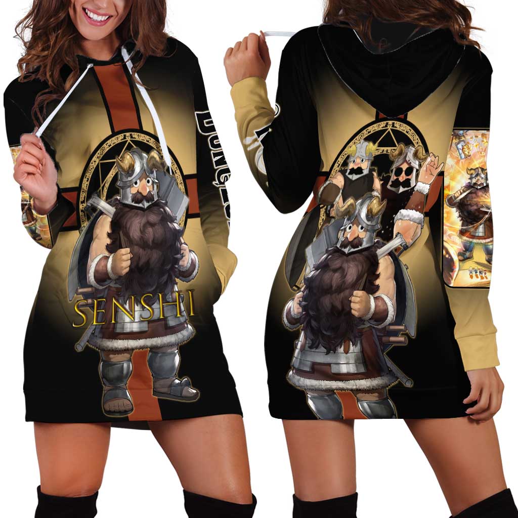 Senshi Viking Warrior Hoodie Dress Fantasy Game Art Style