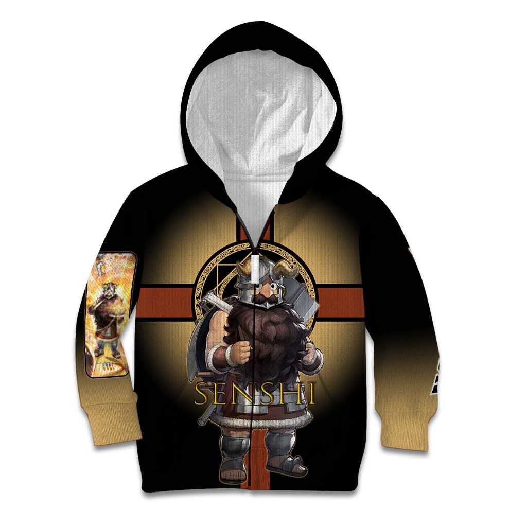 Senshi Viking Warrior Kid Hoodie Fantasy Game Art Style
