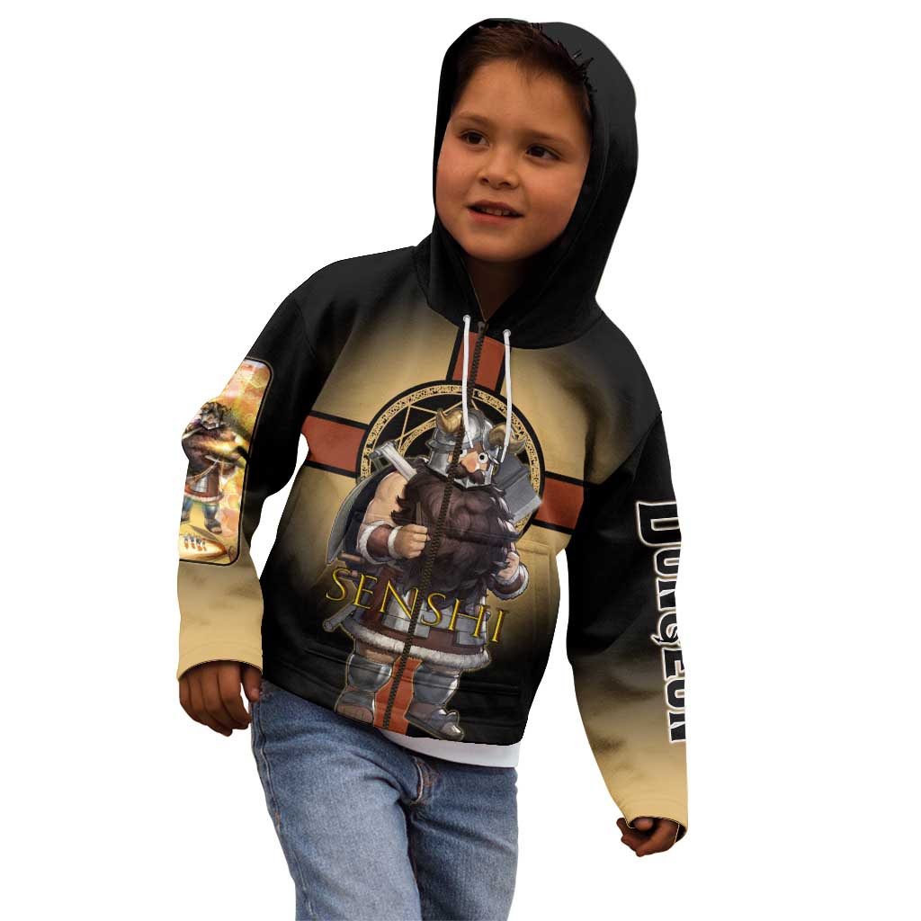 Senshi Viking Warrior Kid Hoodie Fantasy Game Art Style