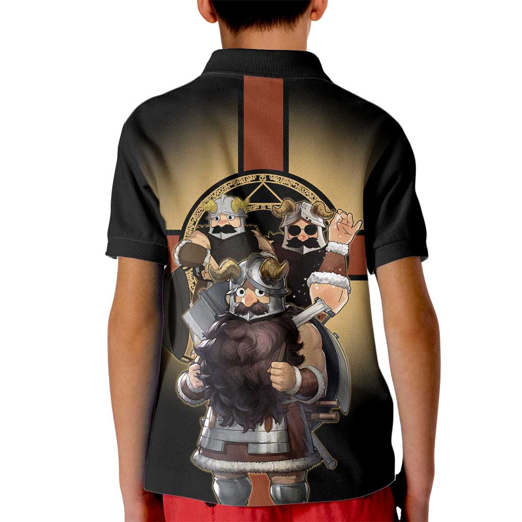 Senshi Viking Warrior Kid Polo Shirt Fantasy Game Art Style