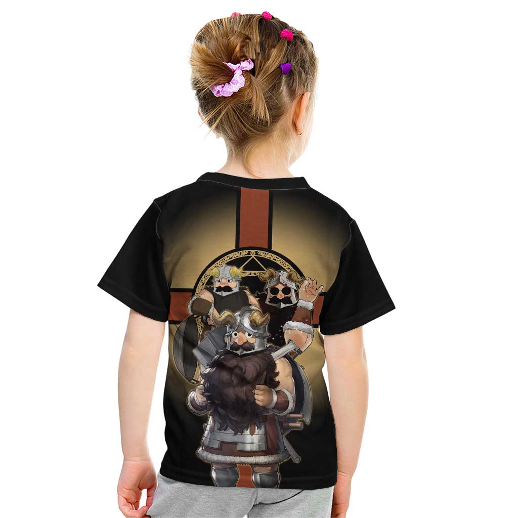 Senshi Viking Warrior Kid T Shirt Fantasy Game Art Style