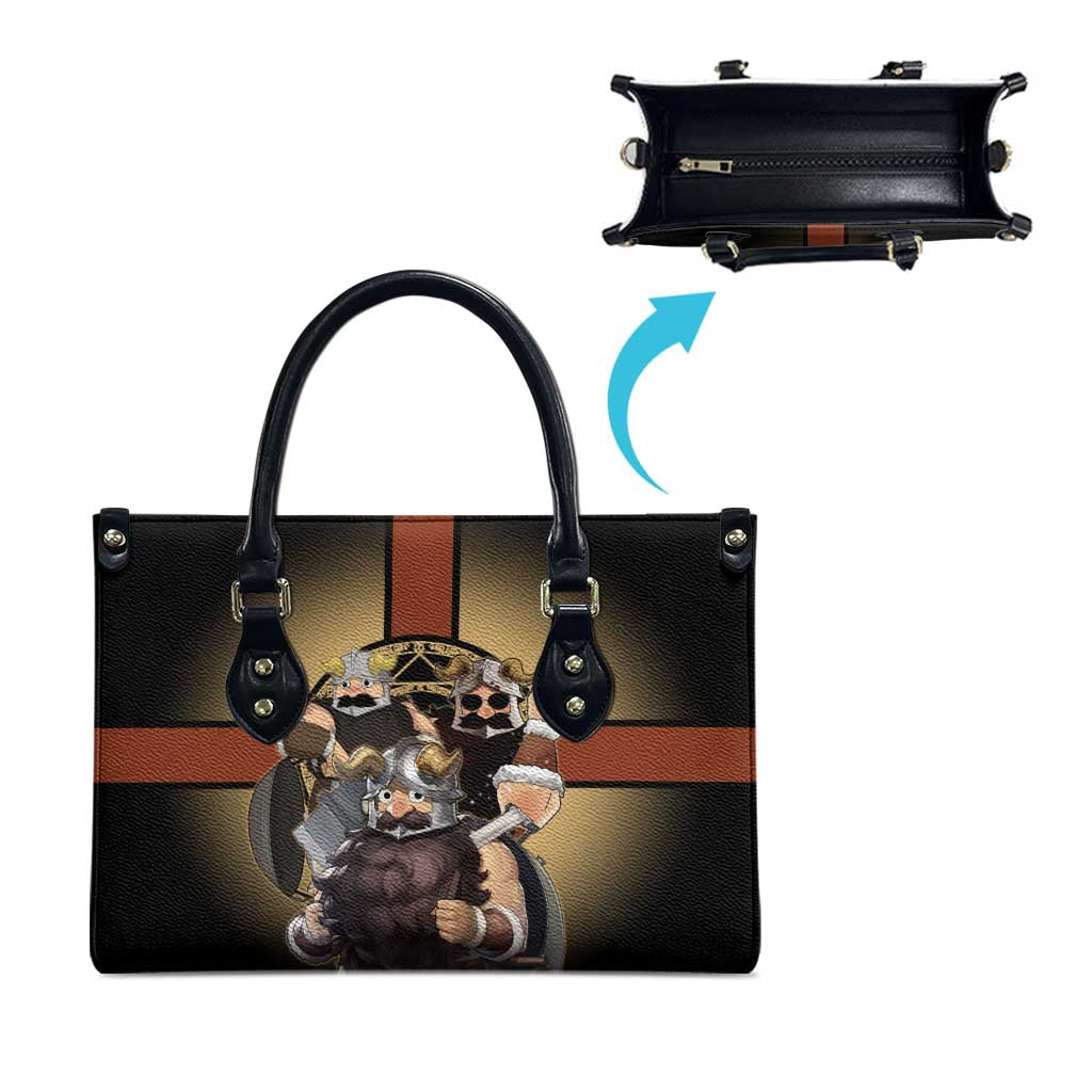 Senshi Viking Warrior Leather Bag Fantasy Game Art Style
