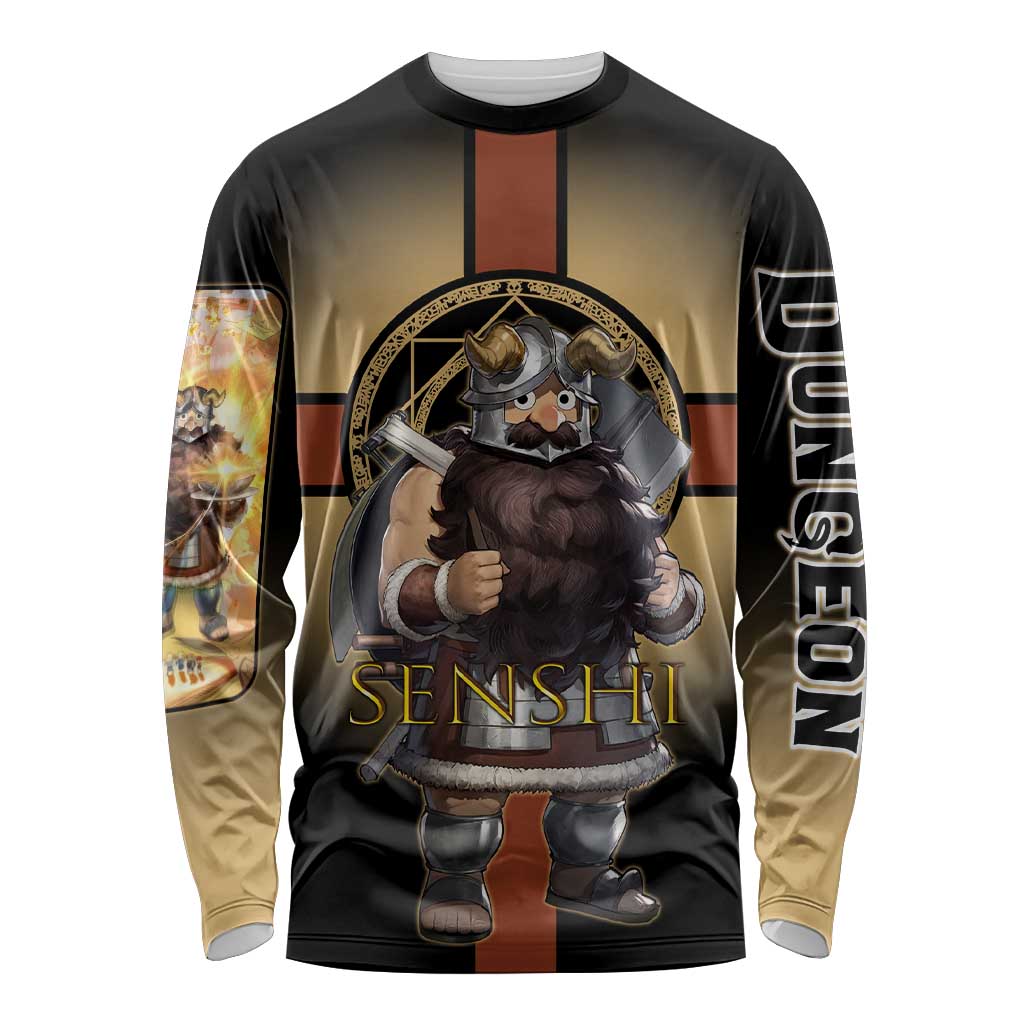 Senshi Viking Warrior Long Sleeve Shirt Fantasy Game Art Style
