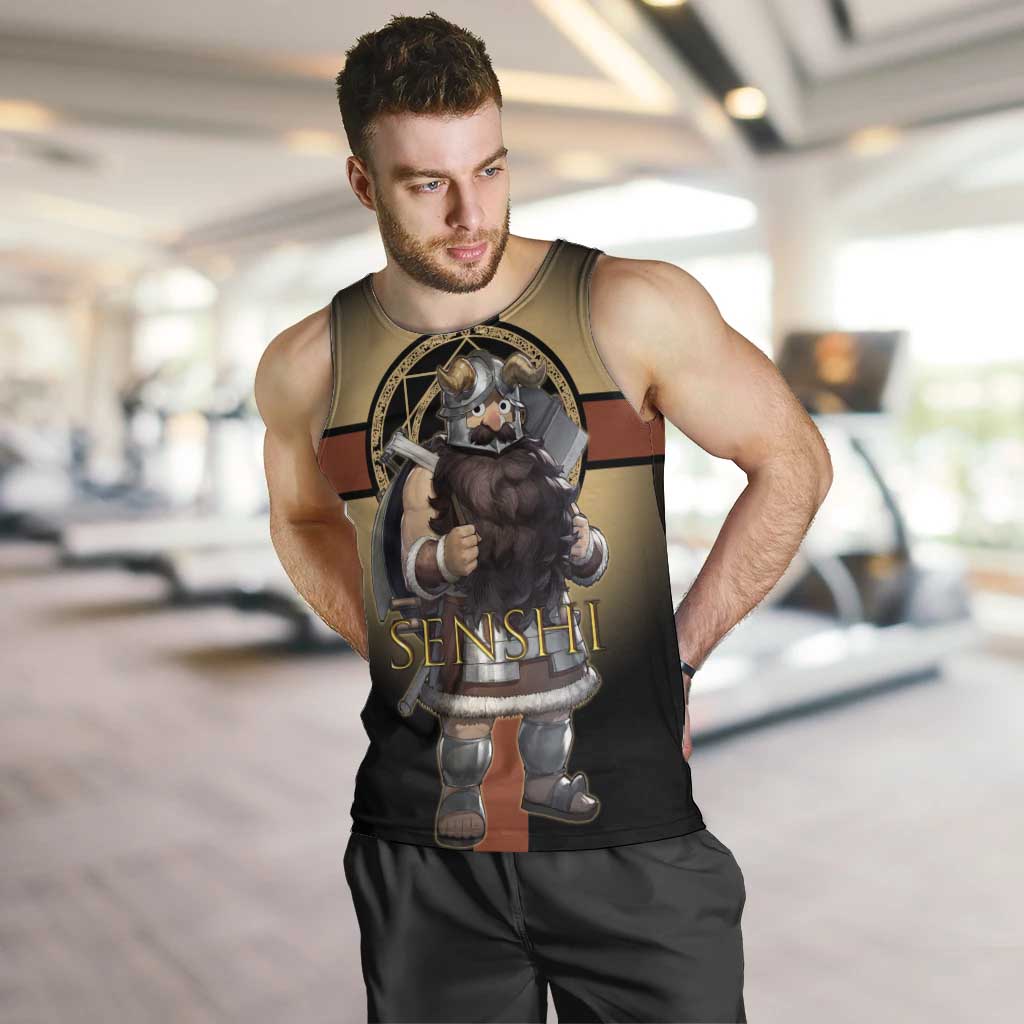 Senshi Viking Warrior Men Tank Top Fantasy Game Art Style