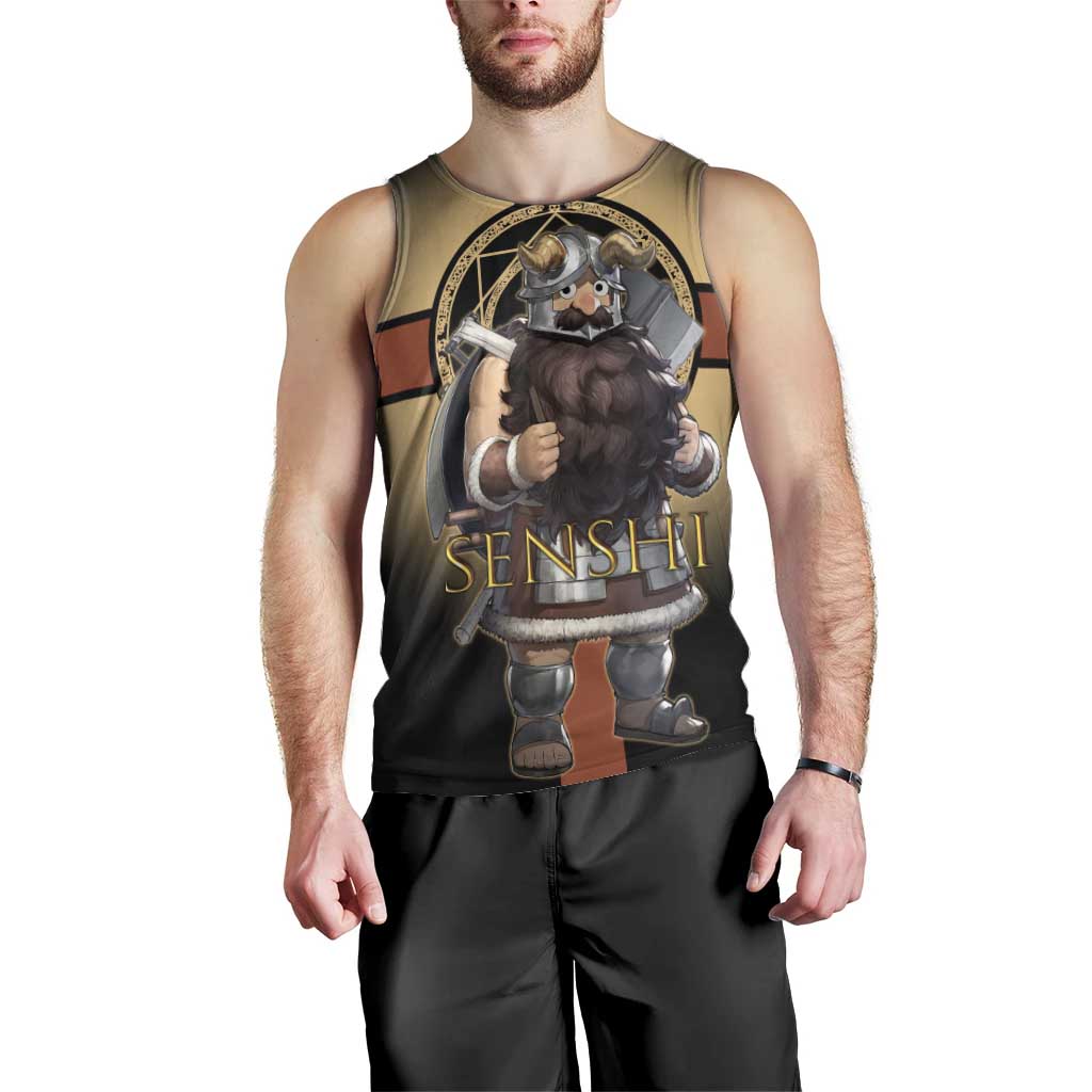Senshi Viking Warrior Men Tank Top Fantasy Game Art Style
