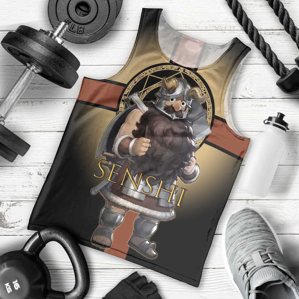Senshi Viking Warrior Men Tank Top Fantasy Game Art Style