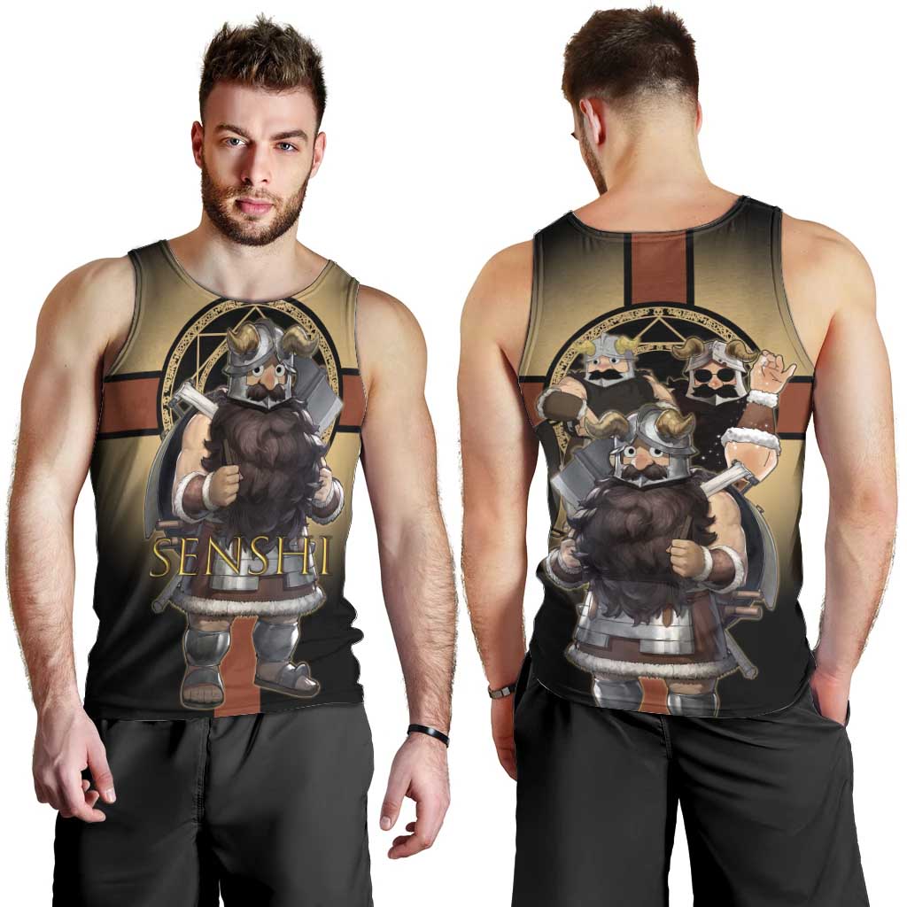 Senshi Viking Warrior Men Tank Top Fantasy Game Art Style