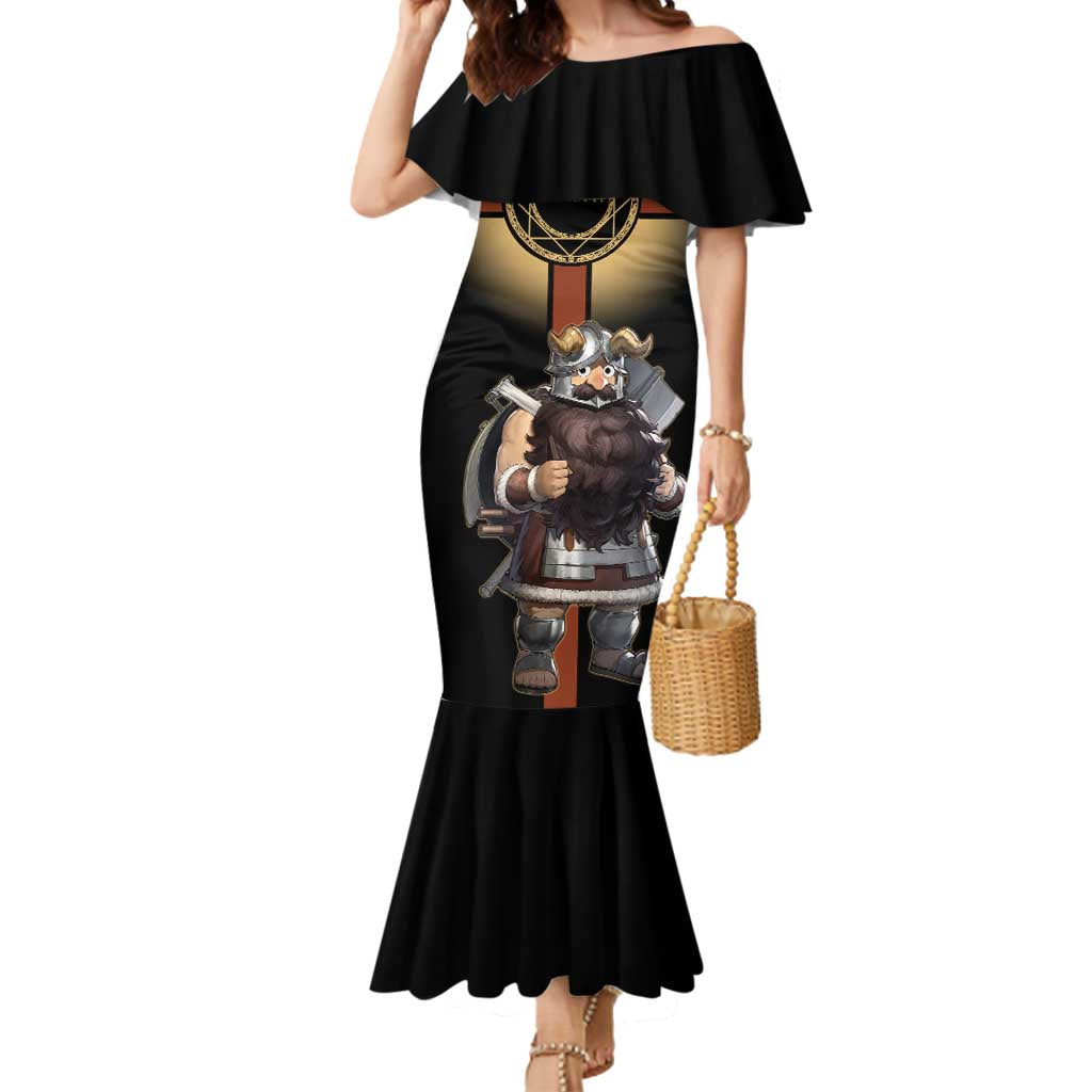 Senshi Viking Warrior Mermaid Dress Fantasy Game Art Style