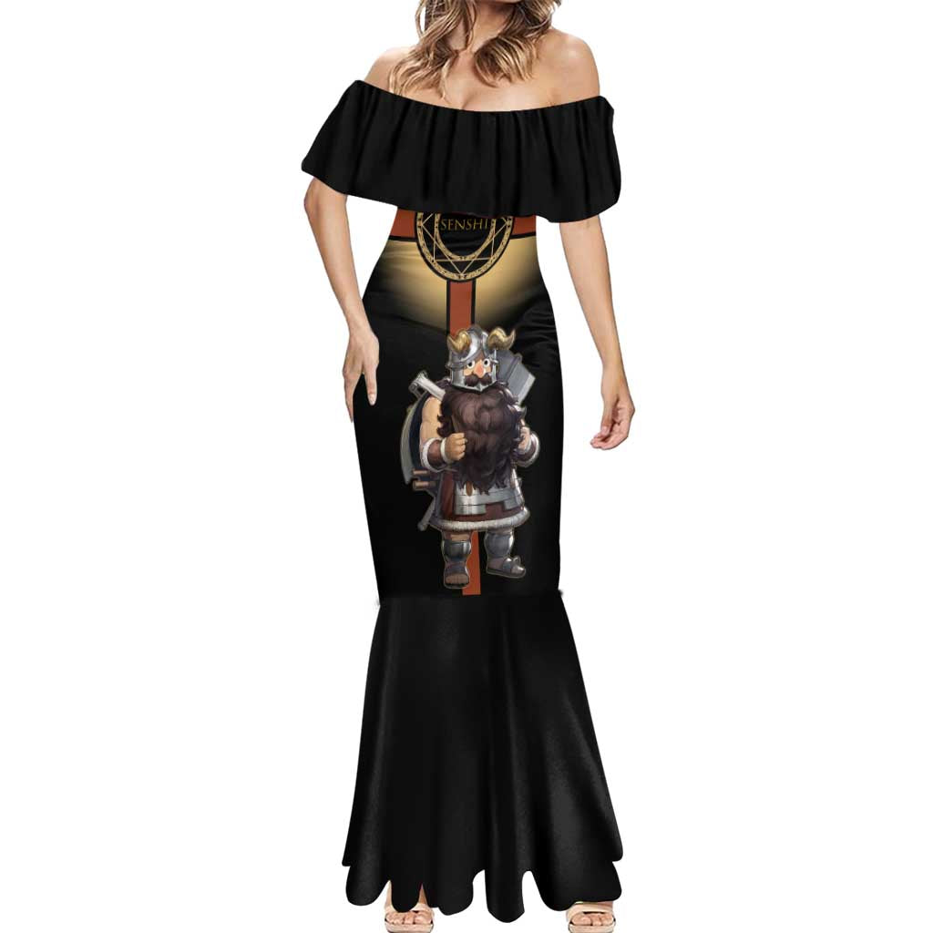 Senshi Viking Warrior Mermaid Dress Fantasy Game Art Style