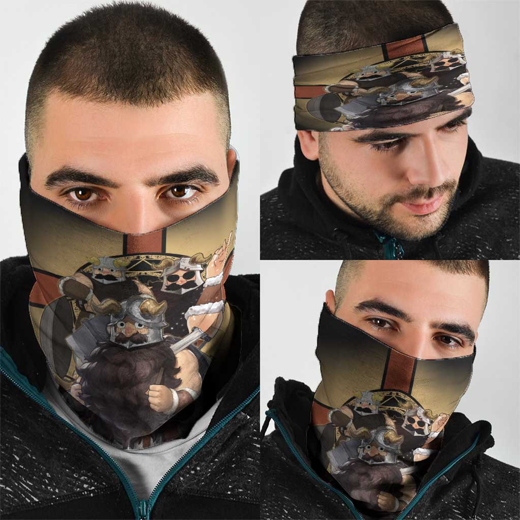Senshi Viking Warrior Neck Gaiter Fantasy Game Art Style