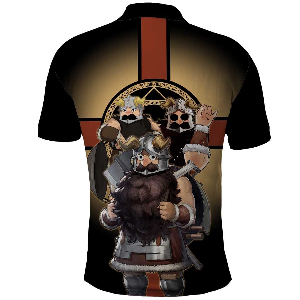 Senshi Viking Warrior Polo Shirt Fantasy Game Art Style