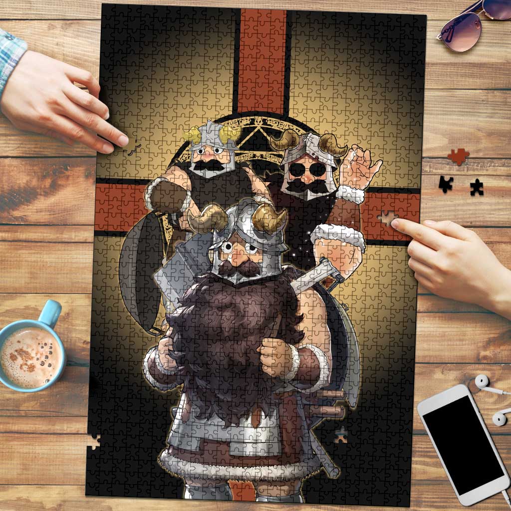 Senshi Viking Warrior Puzzle Fantasy Game Art Style