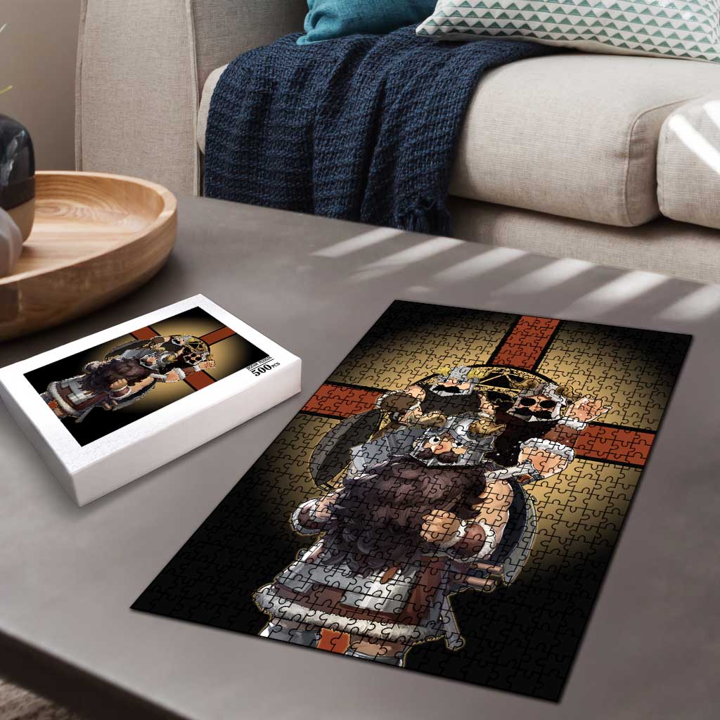 Senshi Viking Warrior Puzzle Fantasy Game Art Style