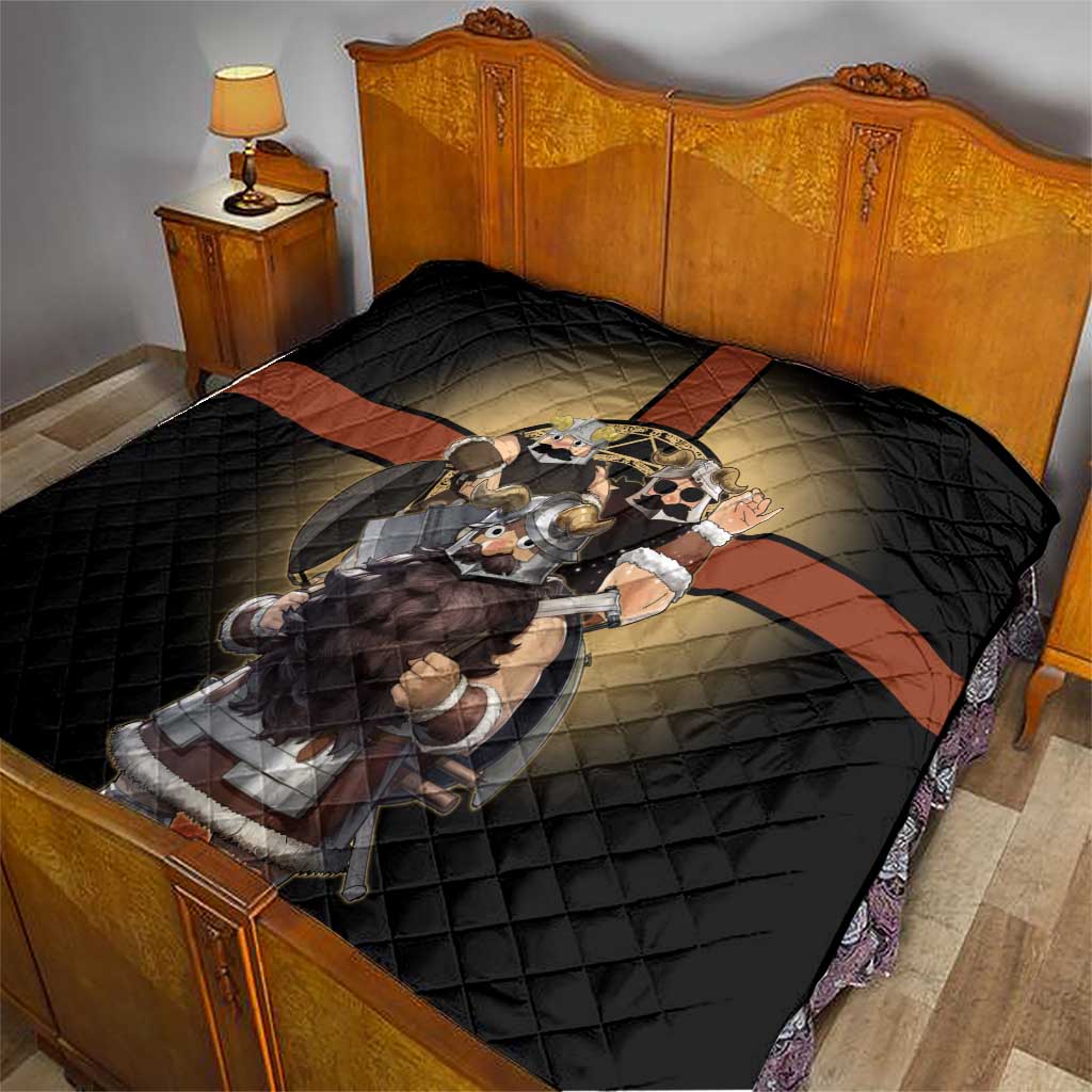 Senshi Viking Warrior Quilt Fantasy Game Art Style