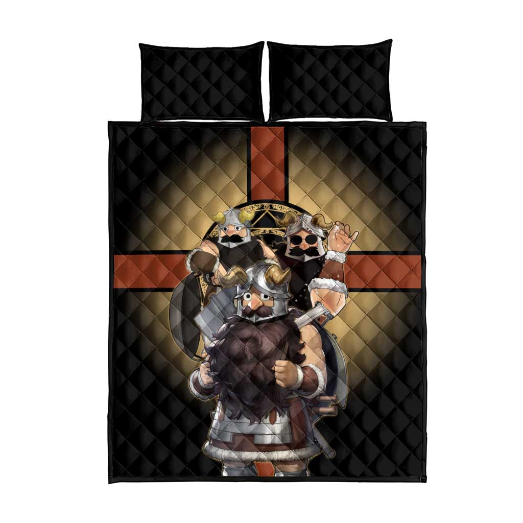 Senshi Viking Warrior Quilt Bed Set Fantasy Game Art Style
