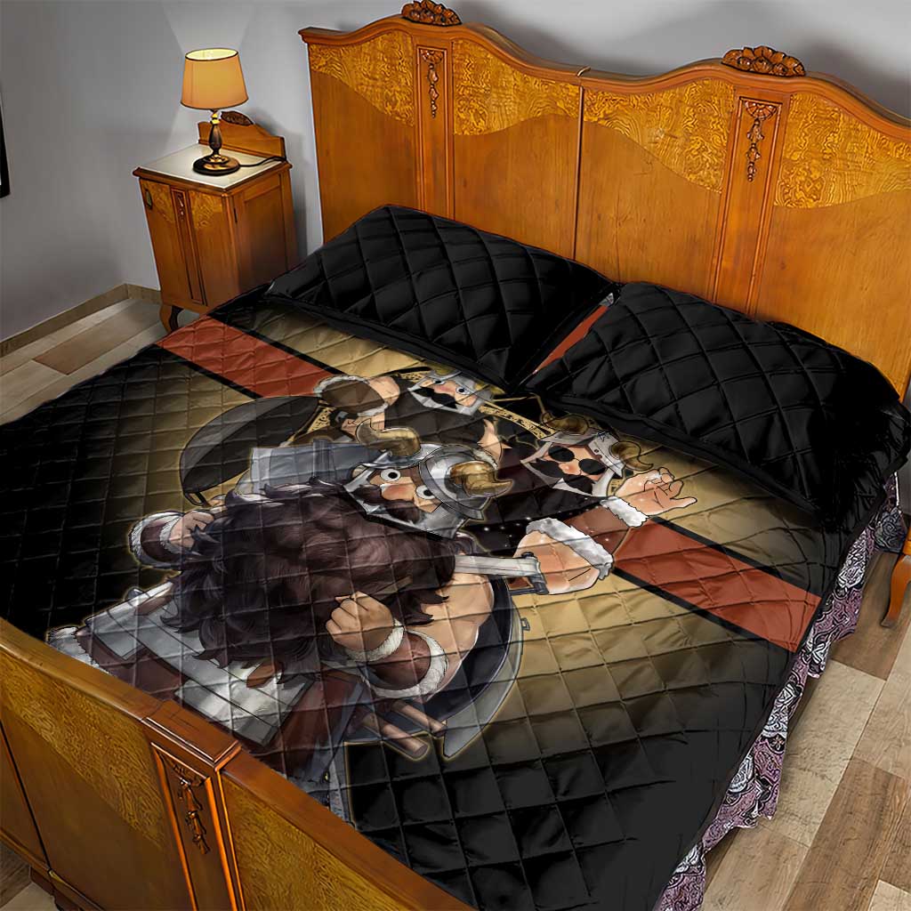 Senshi Viking Warrior Quilt Bed Set Fantasy Game Art Style