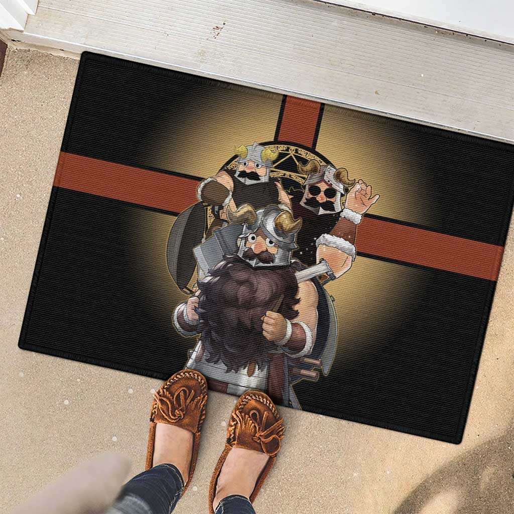 Senshi Viking Warrior Rubber Doormat Fantasy Game Art Style