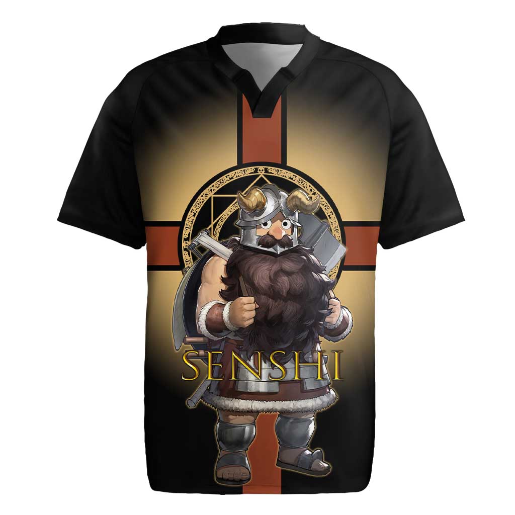 Senshi Viking Warrior Rugby Jersey Fantasy Game Art Style