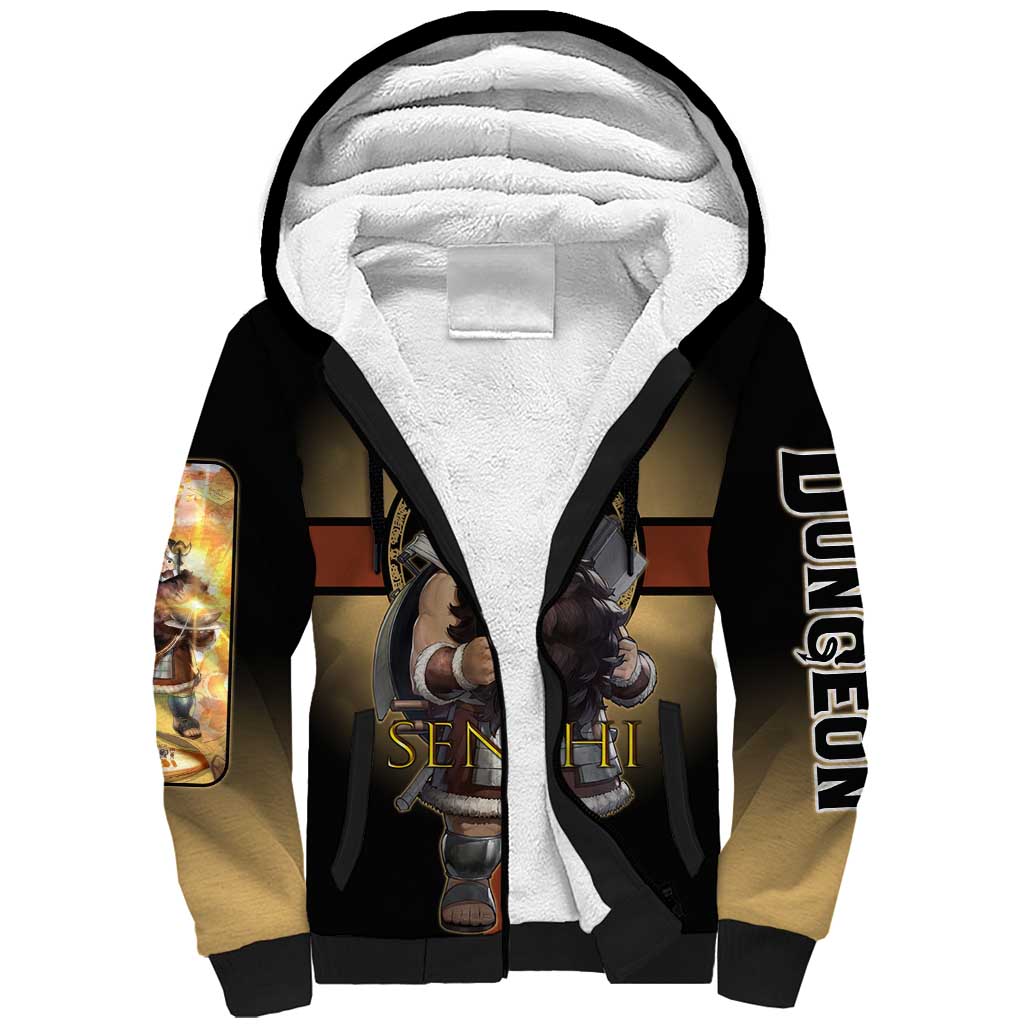 Senshi Viking Warrior Sherpa Hoodie Fantasy Game Art Style