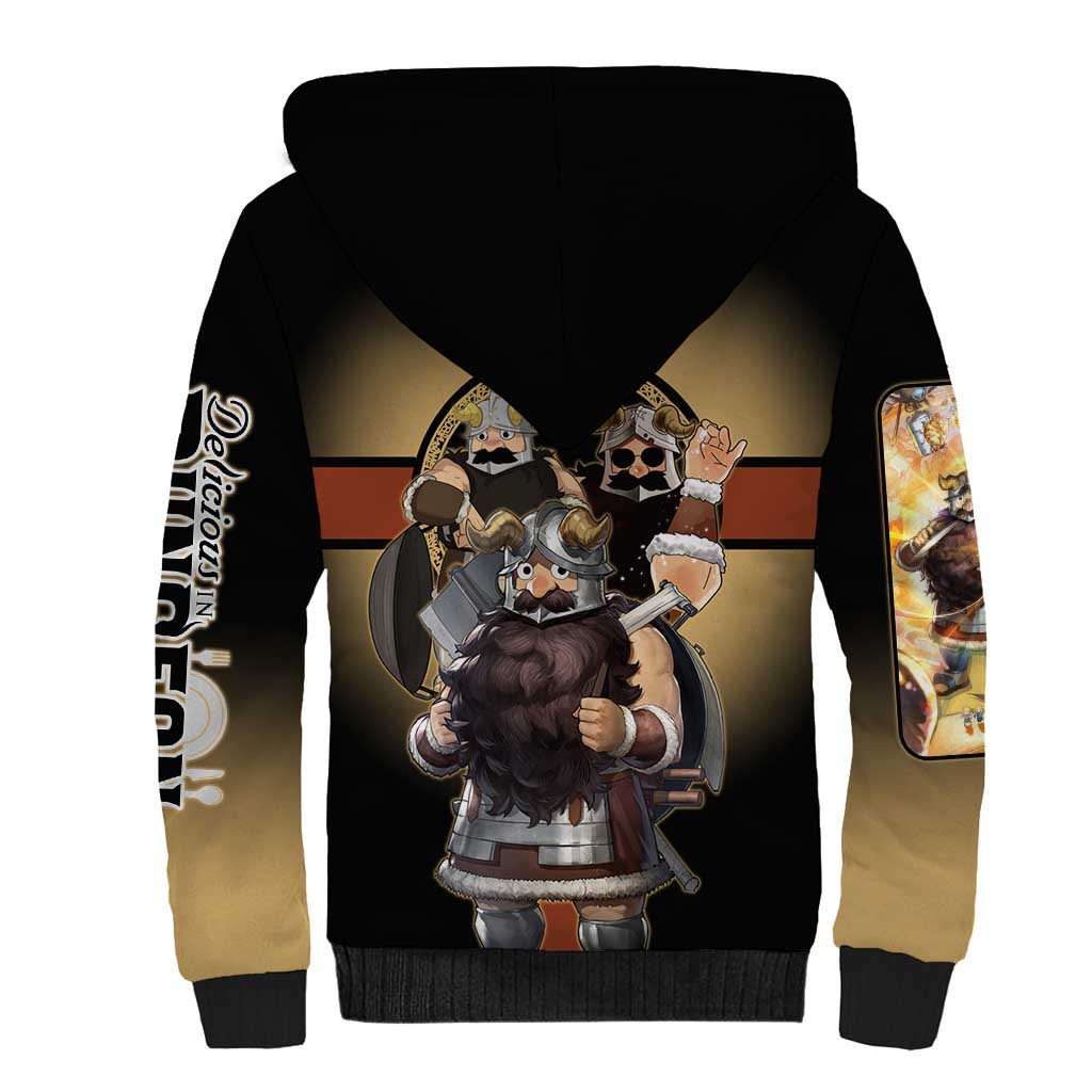 Senshi Viking Warrior Sherpa Hoodie Fantasy Game Art Style