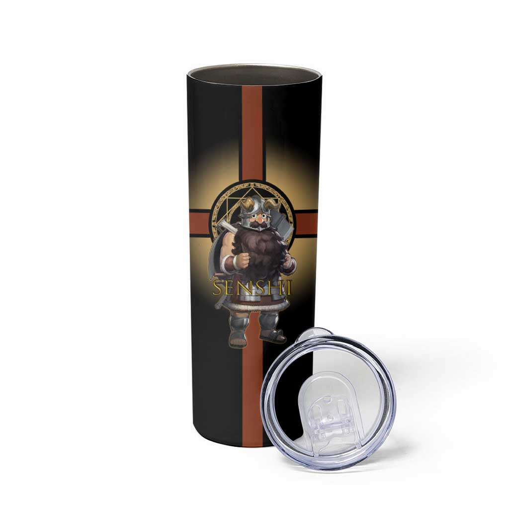 Senshi Viking Warrior Skinny Tumbler Fantasy Game Art Style