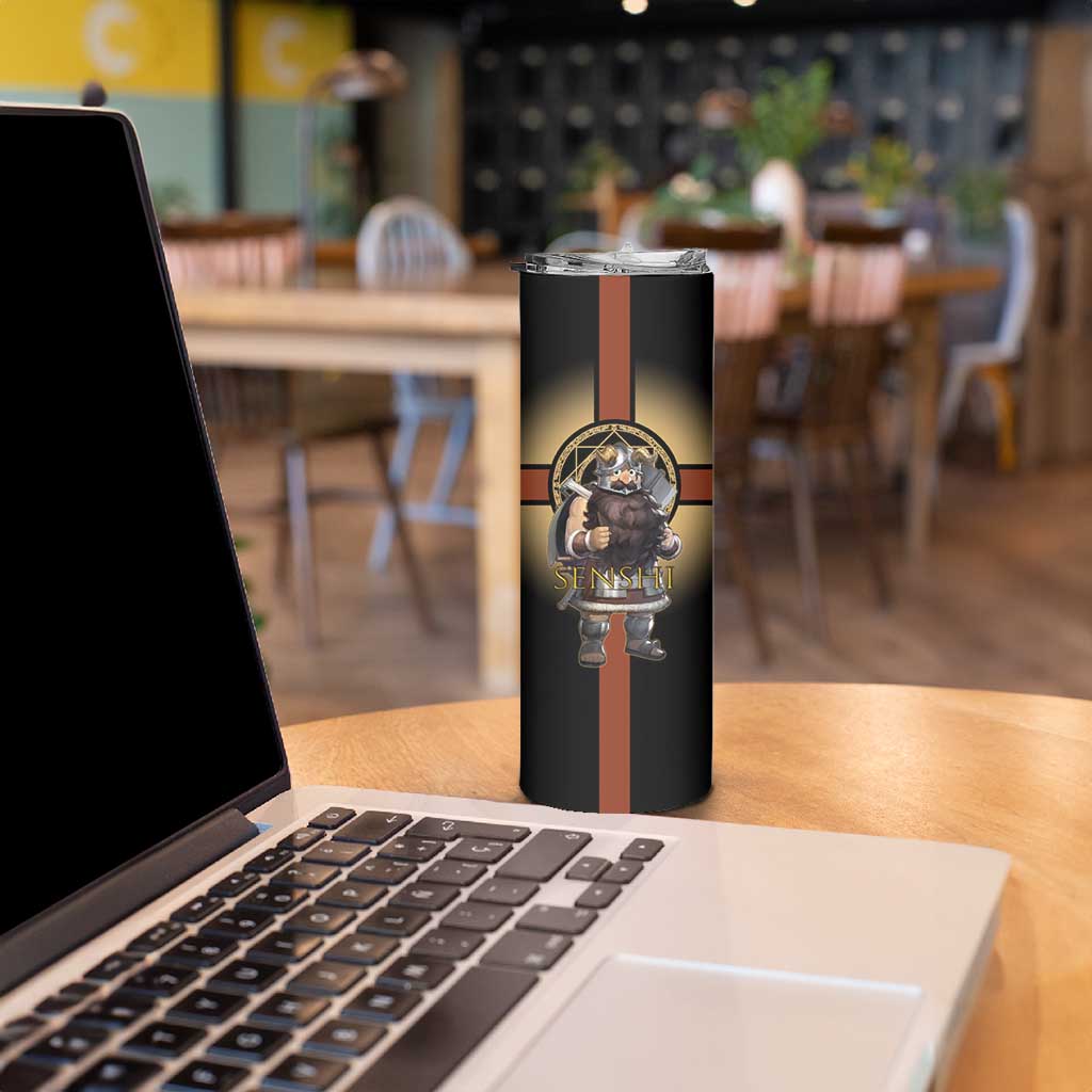 Senshi Viking Warrior Skinny Tumbler Fantasy Game Art Style