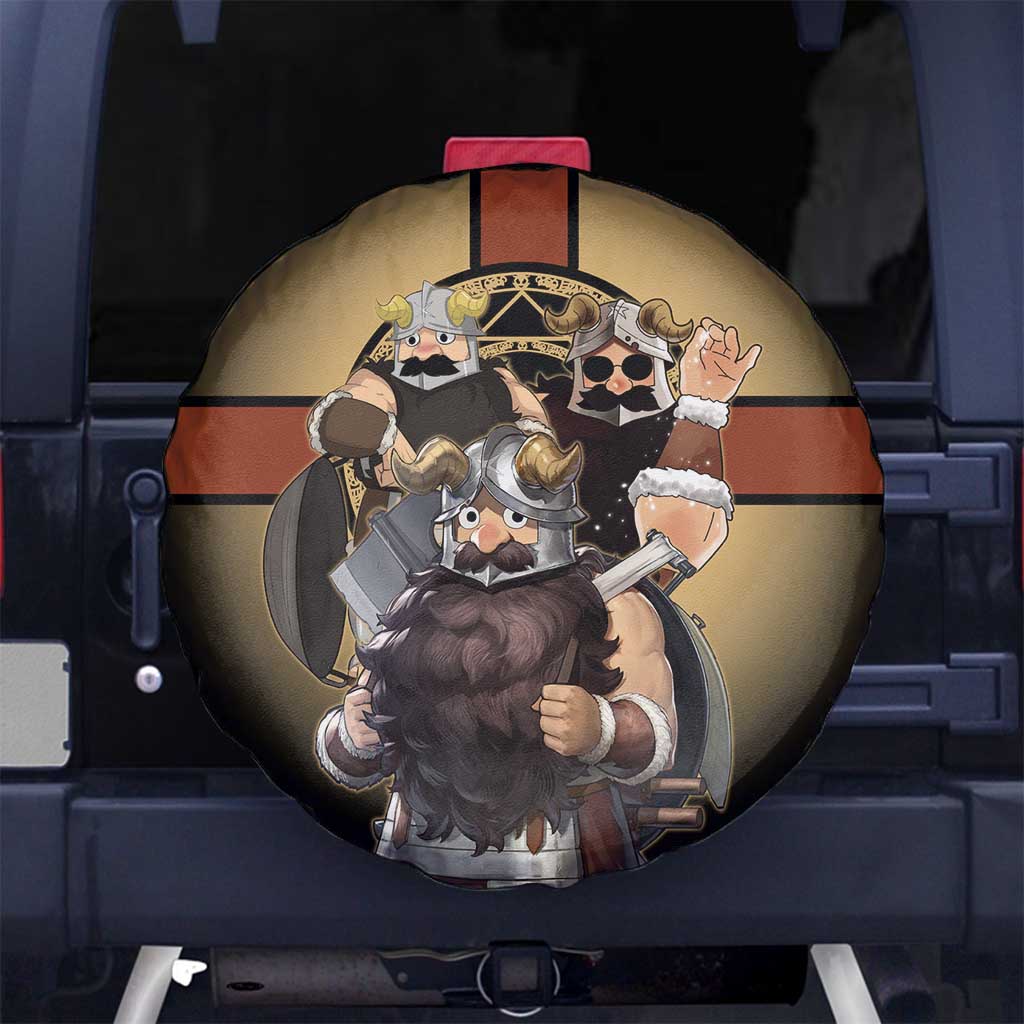 Senshi Viking Warrior Spare Tire Cover Fantasy Game Art Style