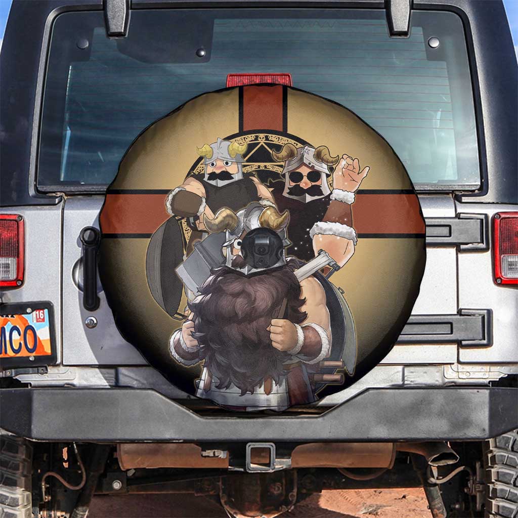 Senshi Viking Warrior Spare Tire Cover Fantasy Game Art Style