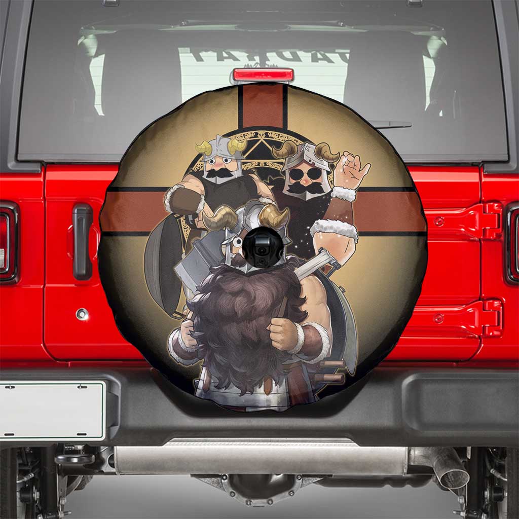 Senshi Viking Warrior Spare Tire Cover Fantasy Game Art Style