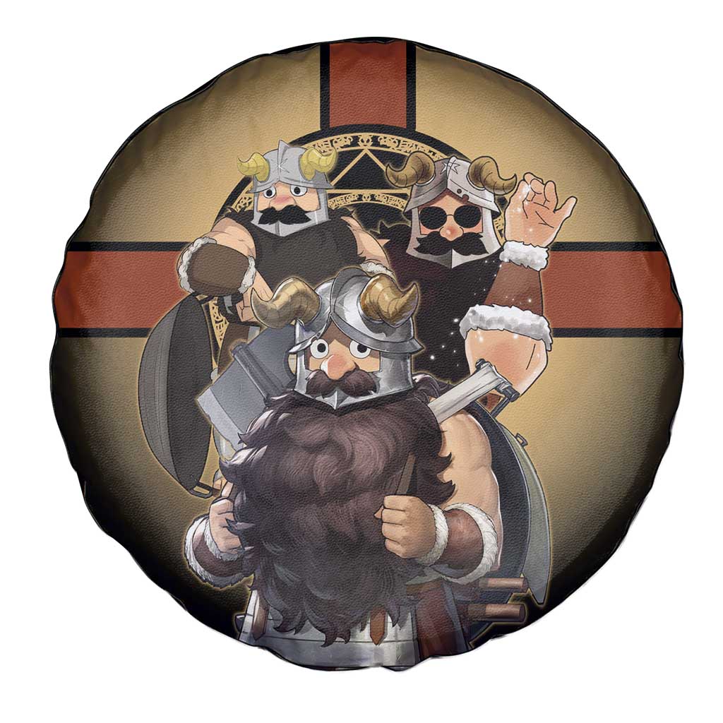 Senshi Viking Warrior Spare Tire Cover Fantasy Game Art Style