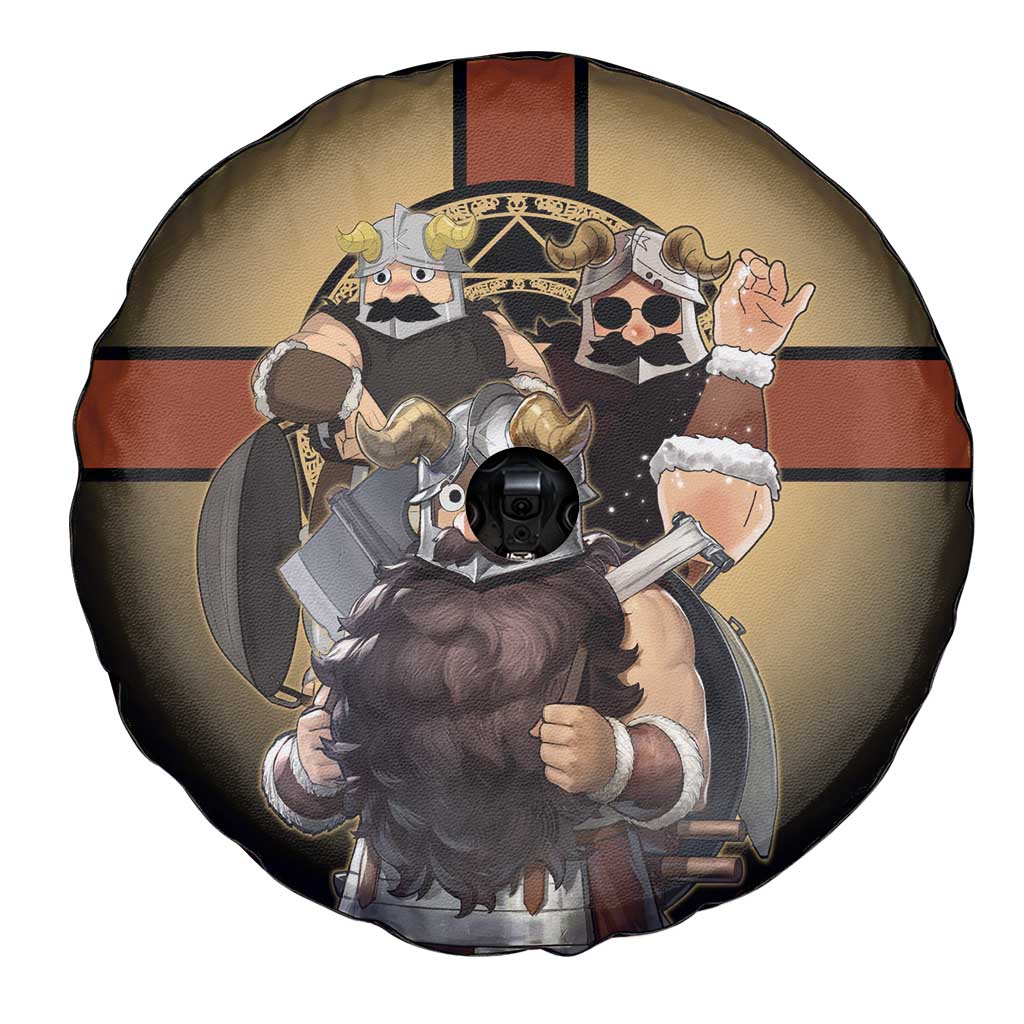 Senshi Viking Warrior Spare Tire Cover Fantasy Game Art Style