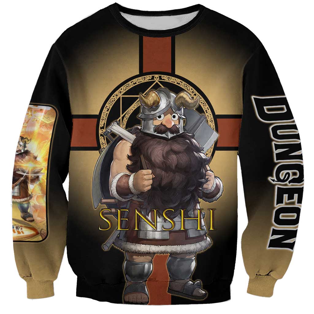 Senshi Viking Warrior Sweatshirt Fantasy Game Art Style