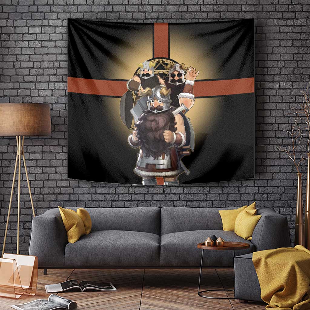 Senshi Viking Warrior Tapestry Fantasy Game Art Style