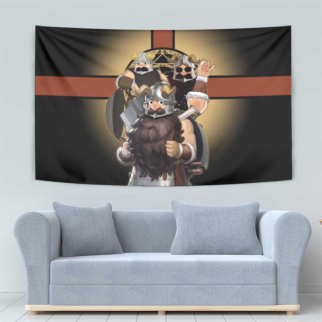 Senshi Viking Warrior Tapestry Fantasy Game Art Style