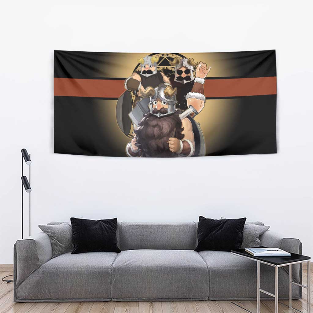Senshi Viking Warrior Tapestry Fantasy Game Art Style