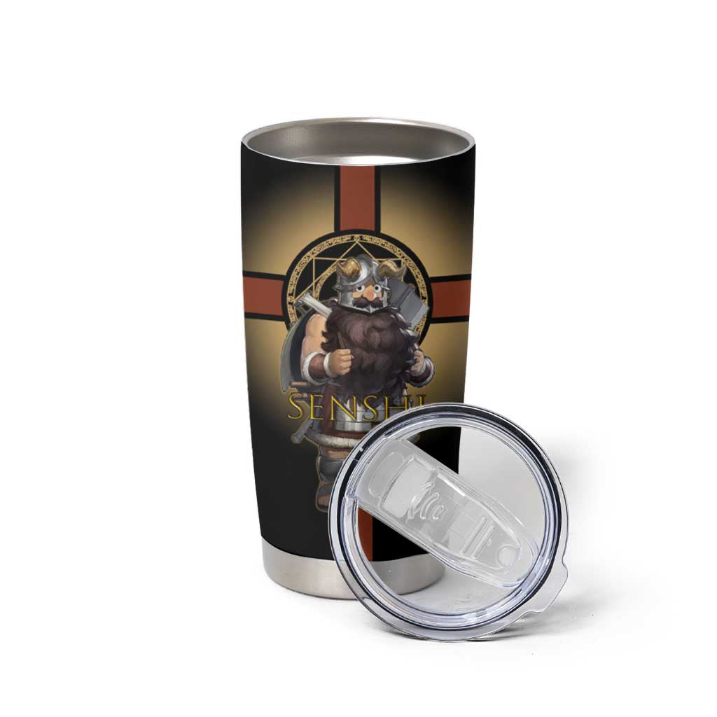 Senshi Viking Warrior Tumbler Cup Fantasy Game Art Style