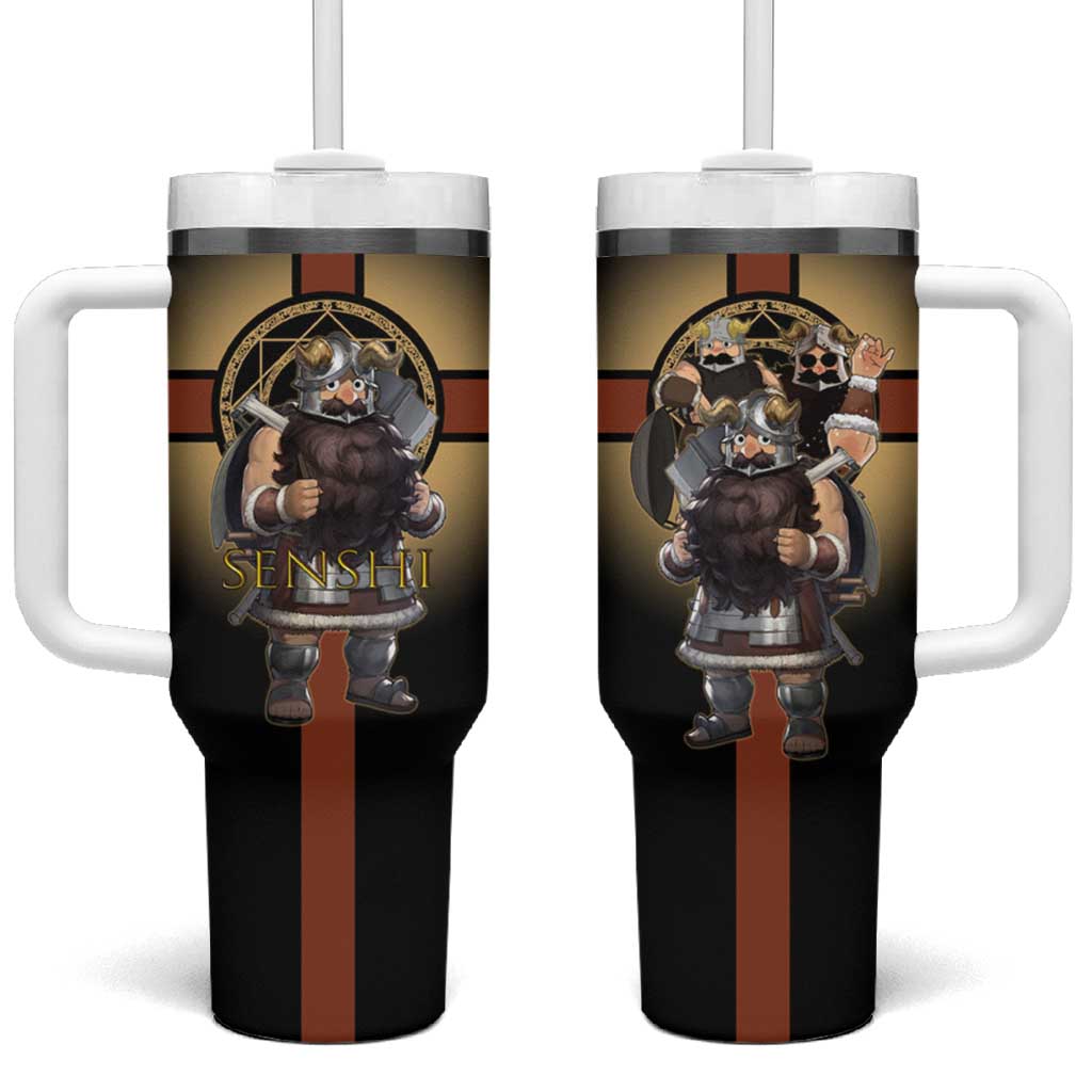 Senshi Viking Warrior Tumbler With Handle Fantasy Game Art Style