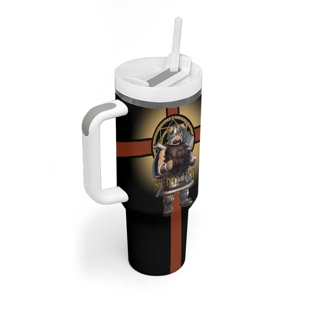 Senshi Viking Warrior Tumbler With Handle Fantasy Game Art Style