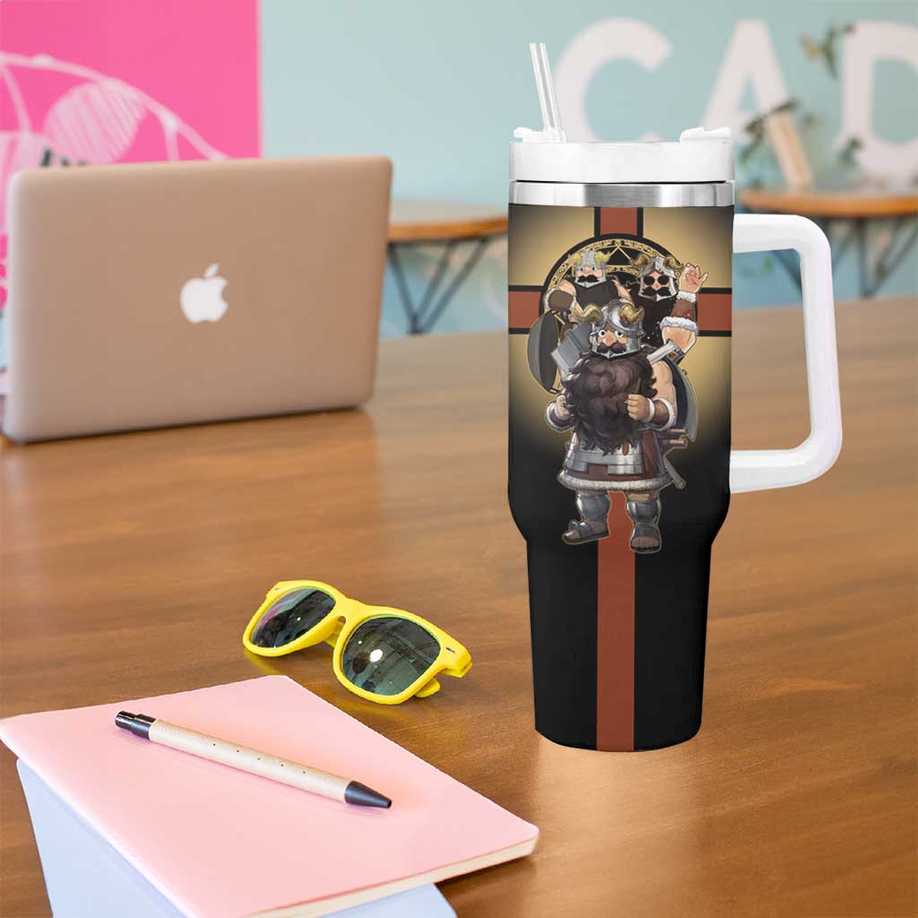 Senshi Viking Warrior Tumbler With Handle Fantasy Game Art Style