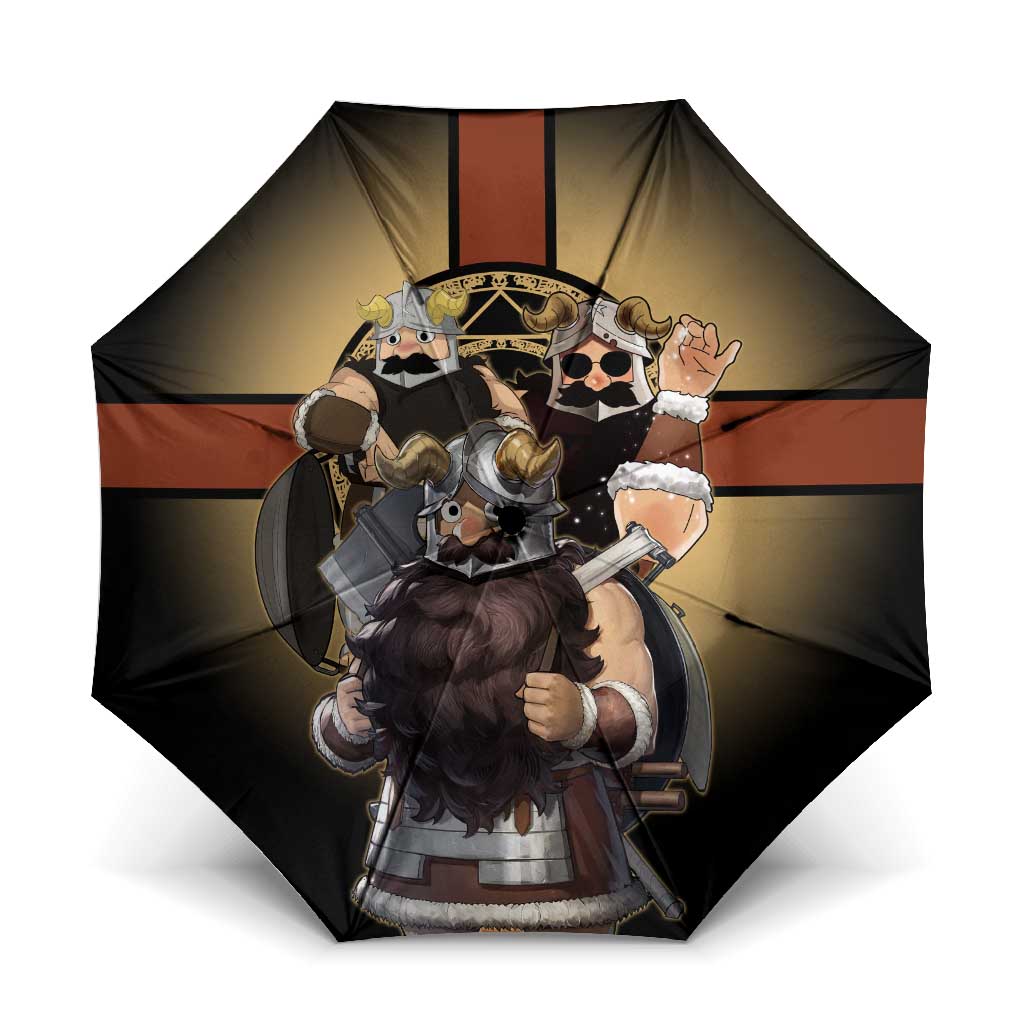 Senshi Viking Warrior Umbrella Fantasy Game Art Style