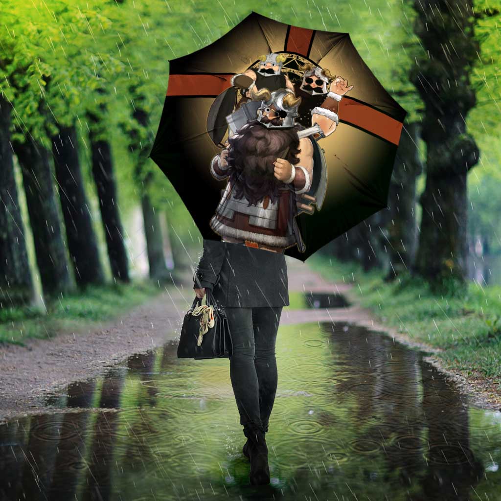 Senshi Viking Warrior Umbrella Fantasy Game Art Style
