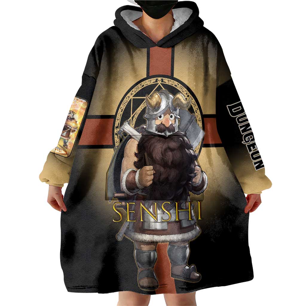 Senshi Viking Warrior Wearable Blanket Hoodie Fantasy Game Art Style