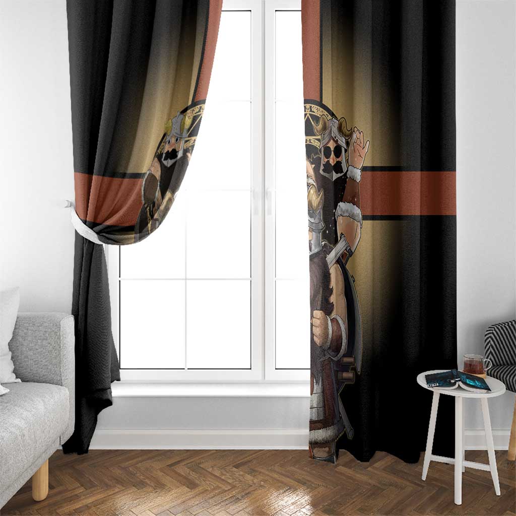 Senshi Viking Warrior Window Curtain Fantasy Game Art Style