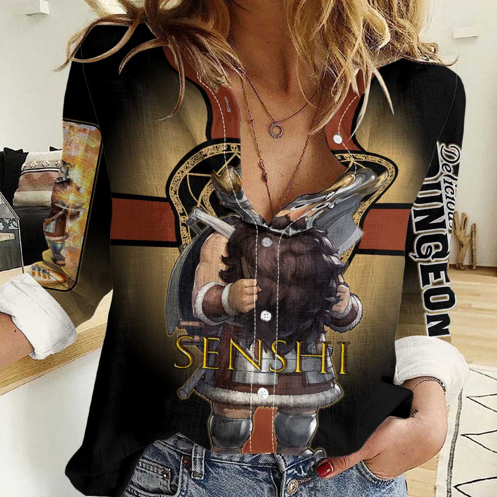 Senshi Viking Warrior Women Casual Shirt Fantasy Game Art Style
