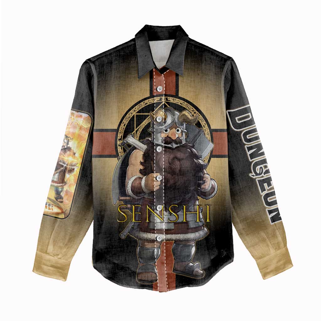Senshi Viking Warrior Women Casual Shirt Fantasy Game Art Style