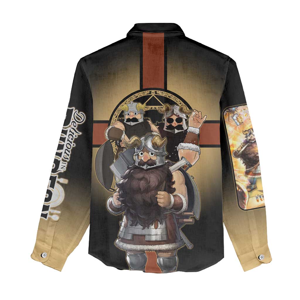 Senshi Viking Warrior Women Casual Shirt Fantasy Game Art Style
