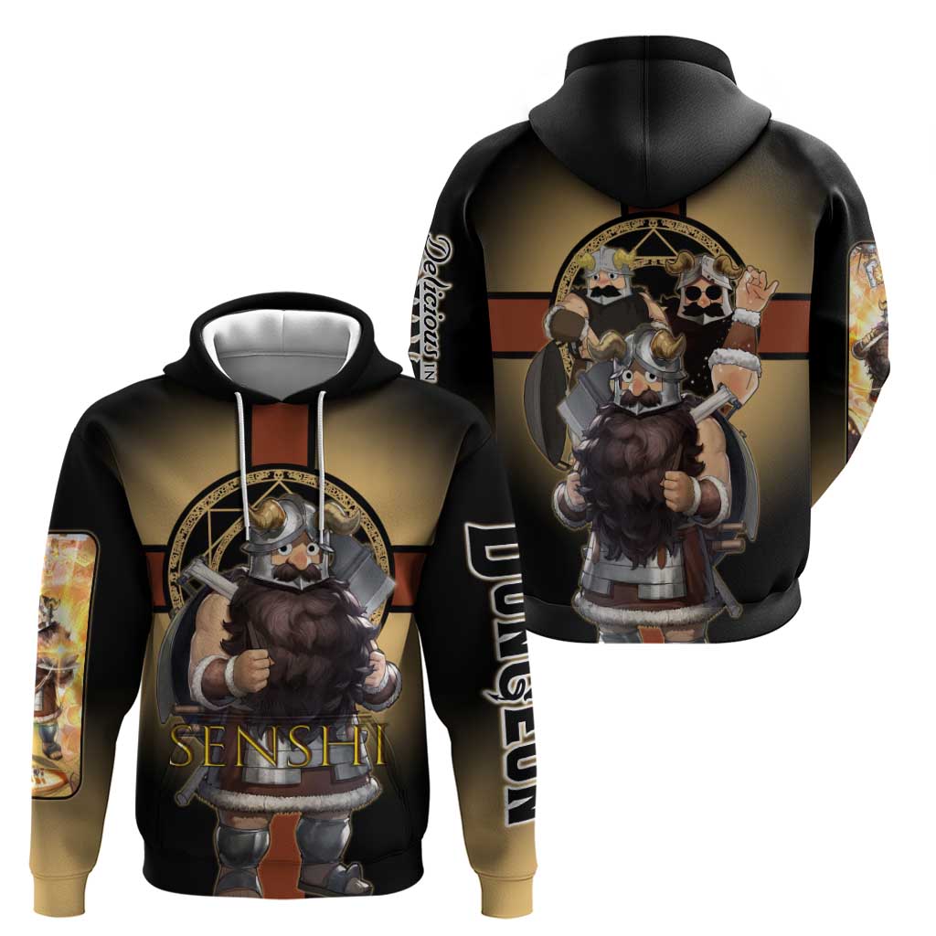 Senshi Viking Warrior Zip Hoodie Fantasy Game Art Style
