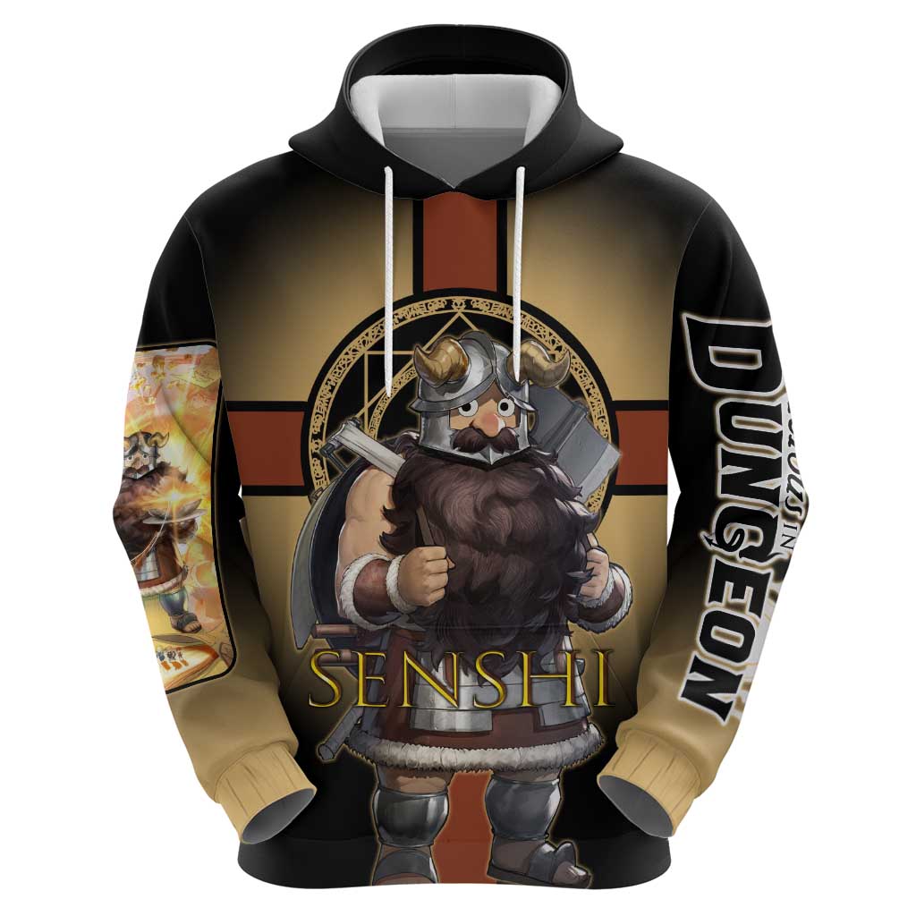 Senshi Viking Warrior Zip Hoodie Fantasy Game Art Style