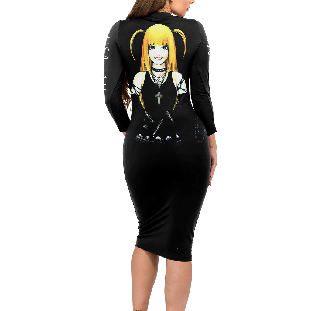 Misa Amane Long Sleeve Bodycon Dress